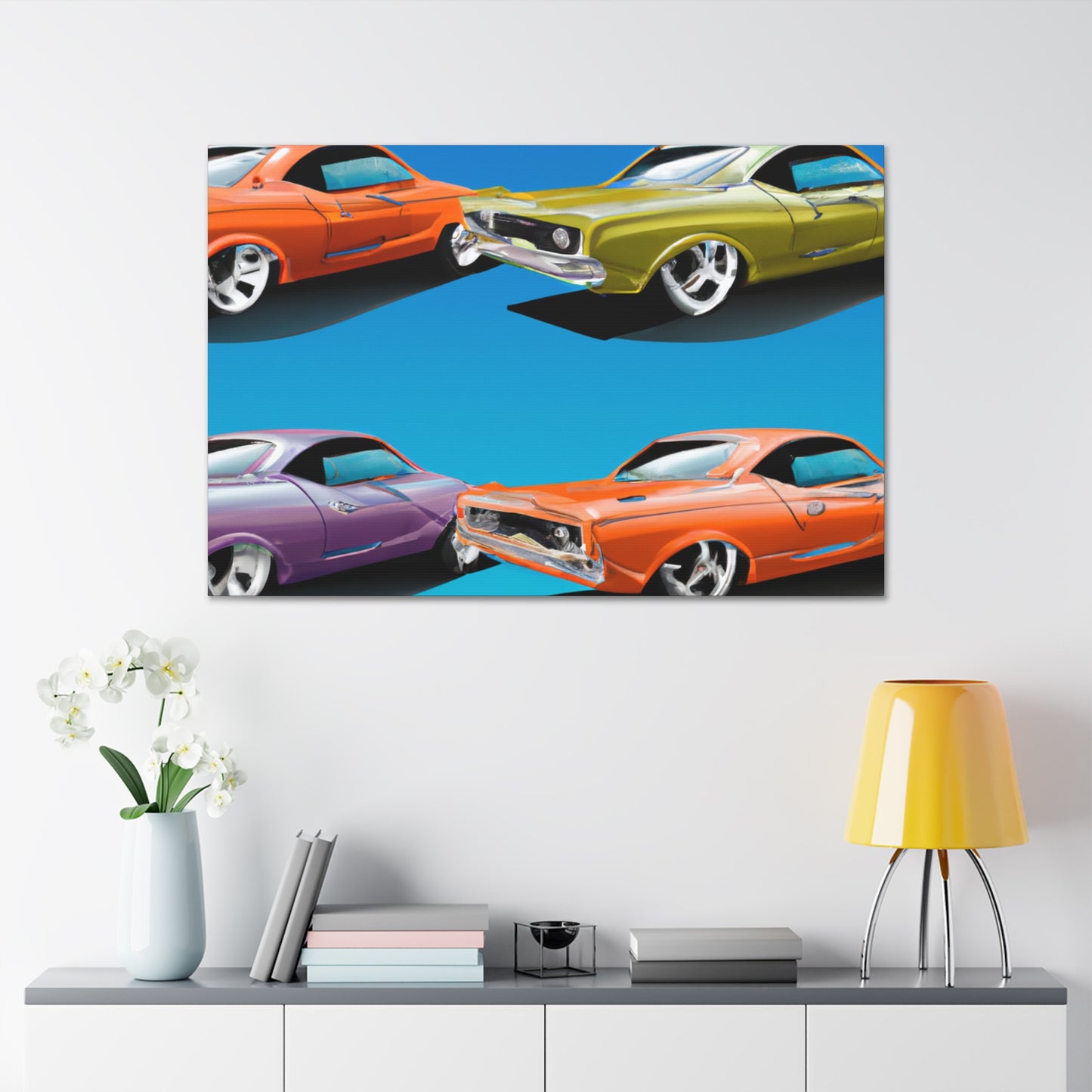 Blue Streak - Automobile - Canvas