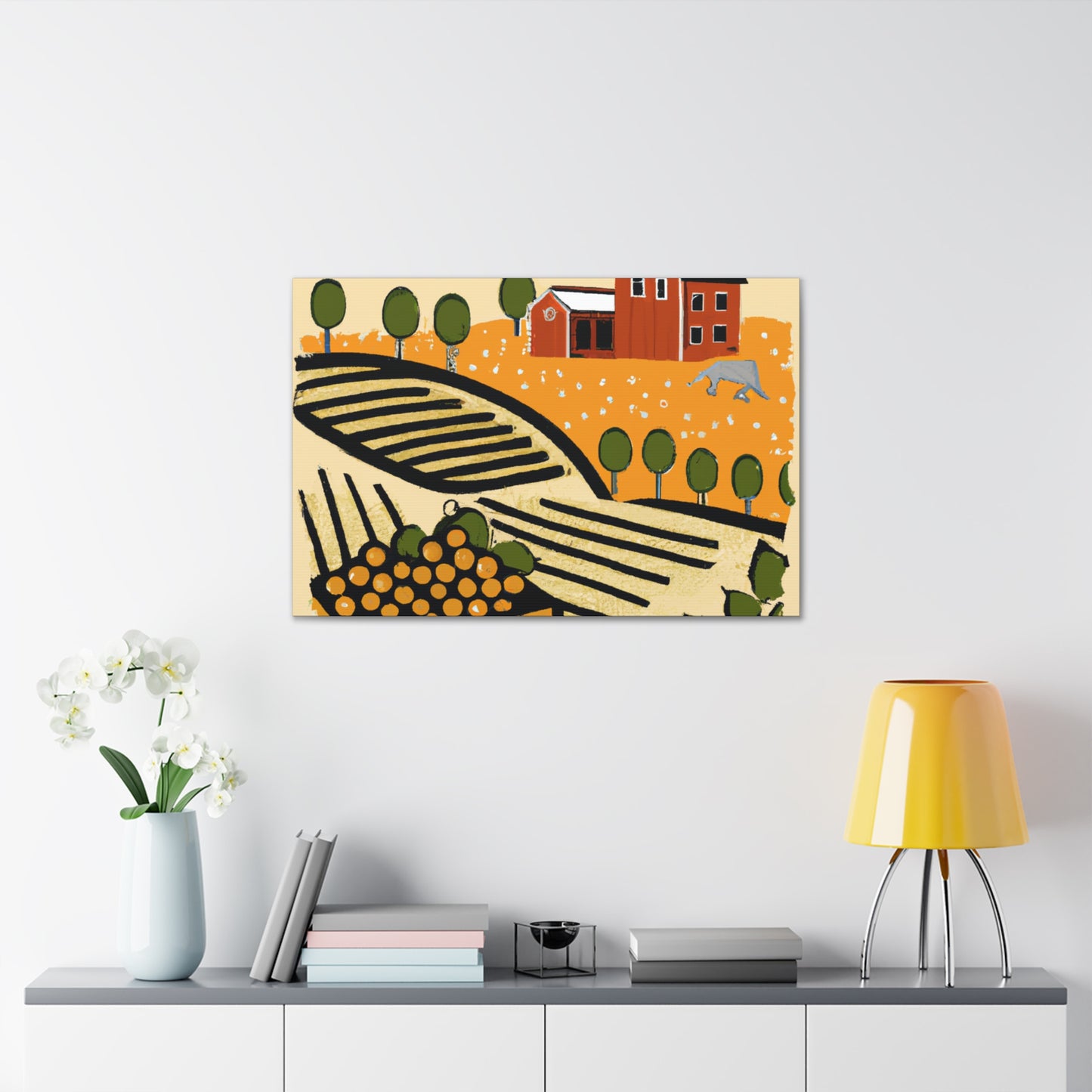 On Golden Farm - Amusement - Canvas