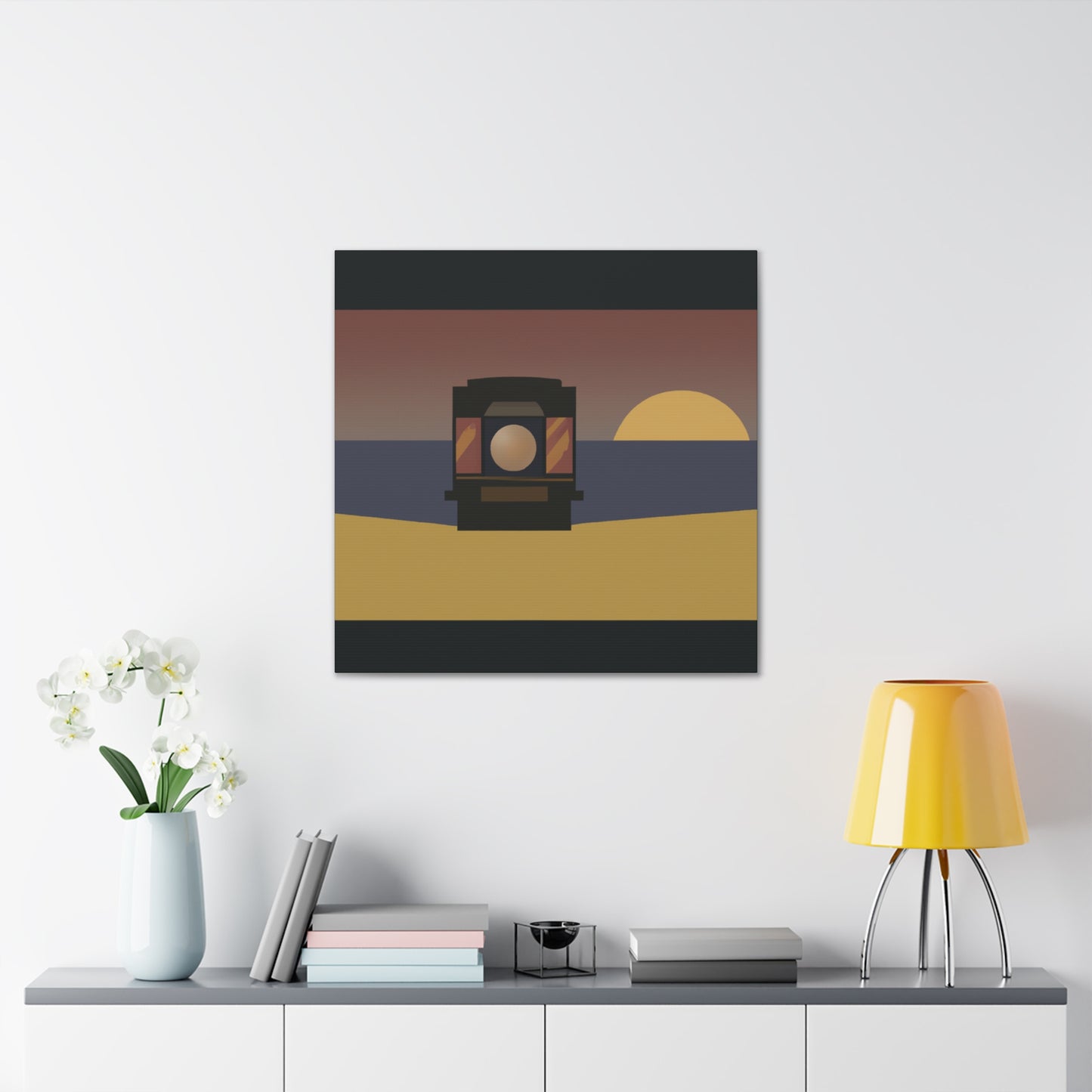 Bubbly Geometry - Midcentury - Canvas