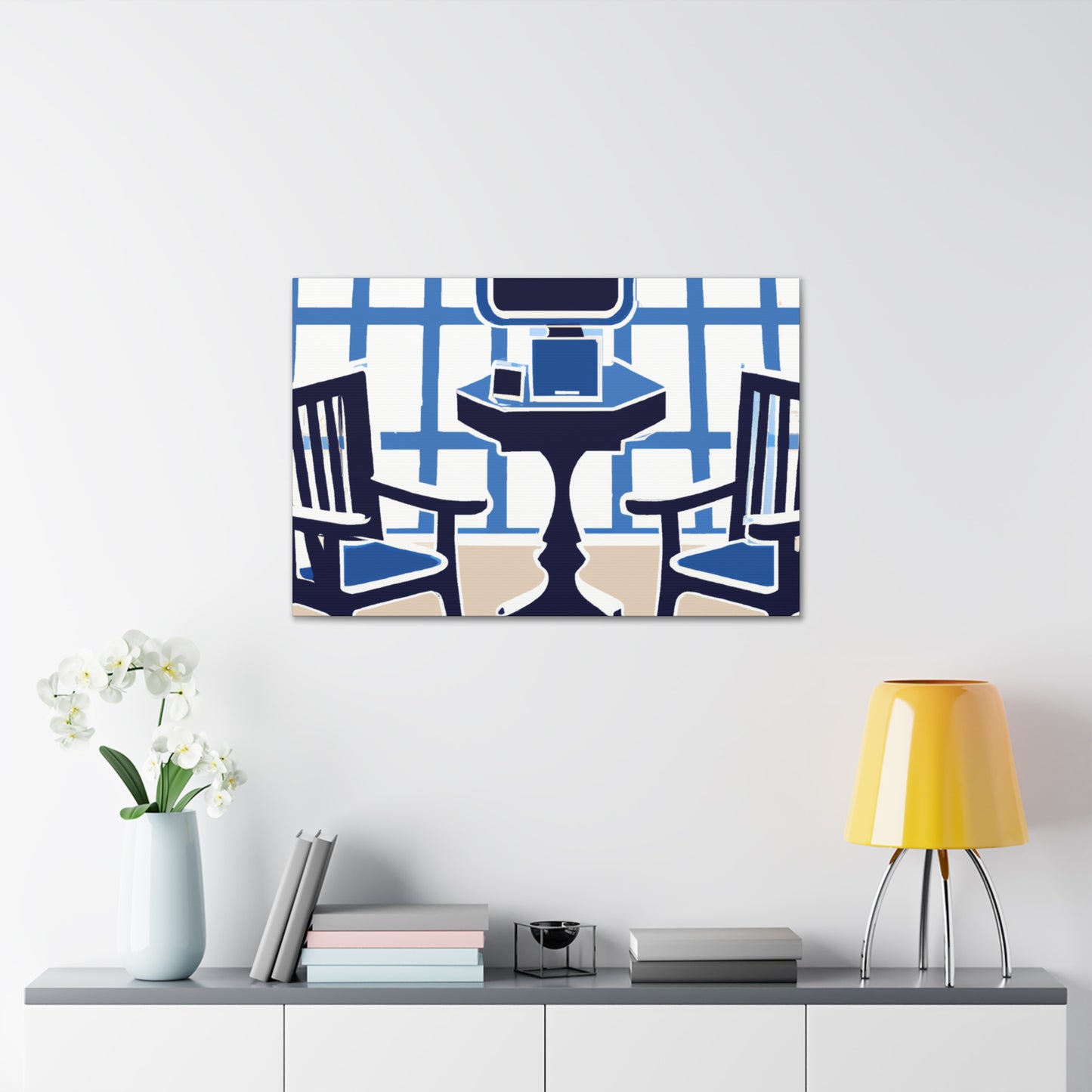 Waiting Room Lounge - Midcentury - Canvas