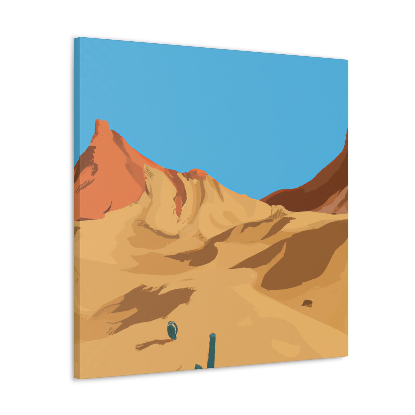 Crimson Mirage-Landscape - Desert Landscape Canvas