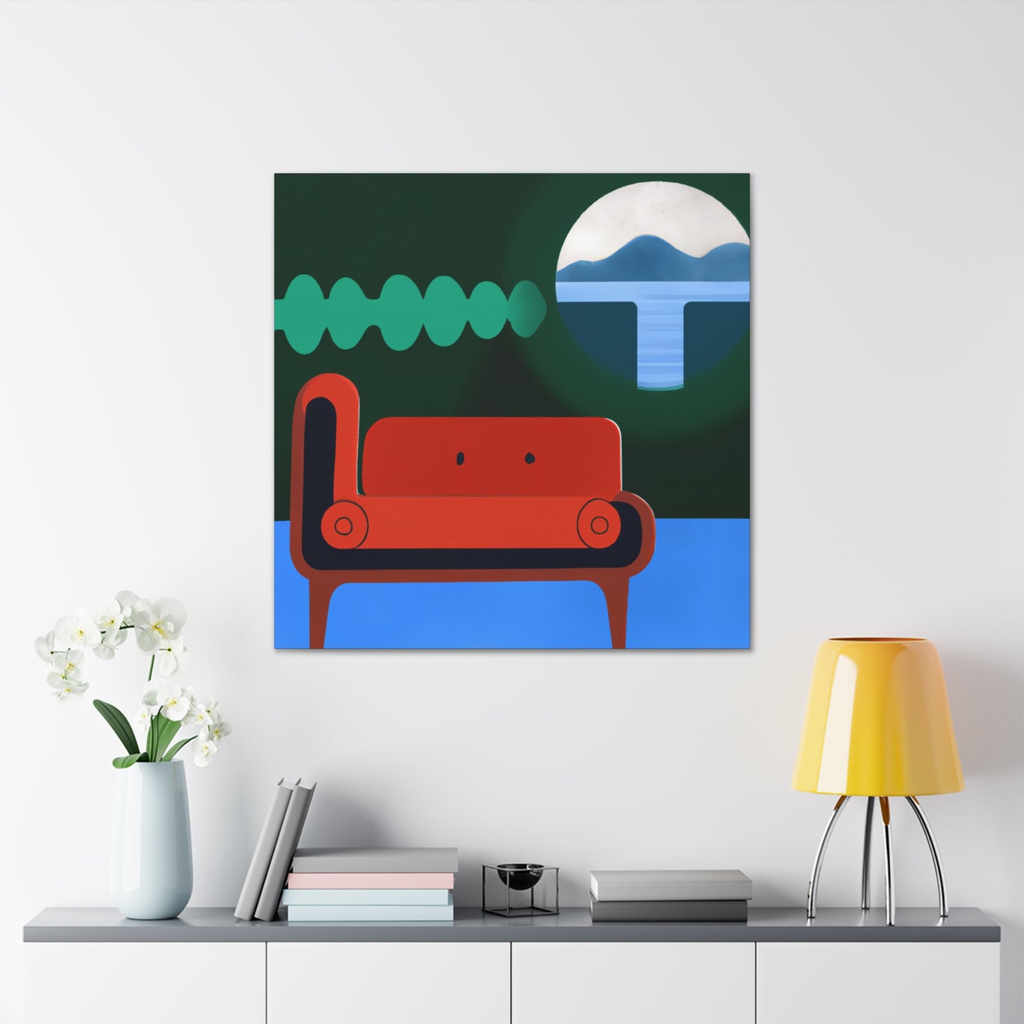 Fracture Fusion- Midcentury - Canvas