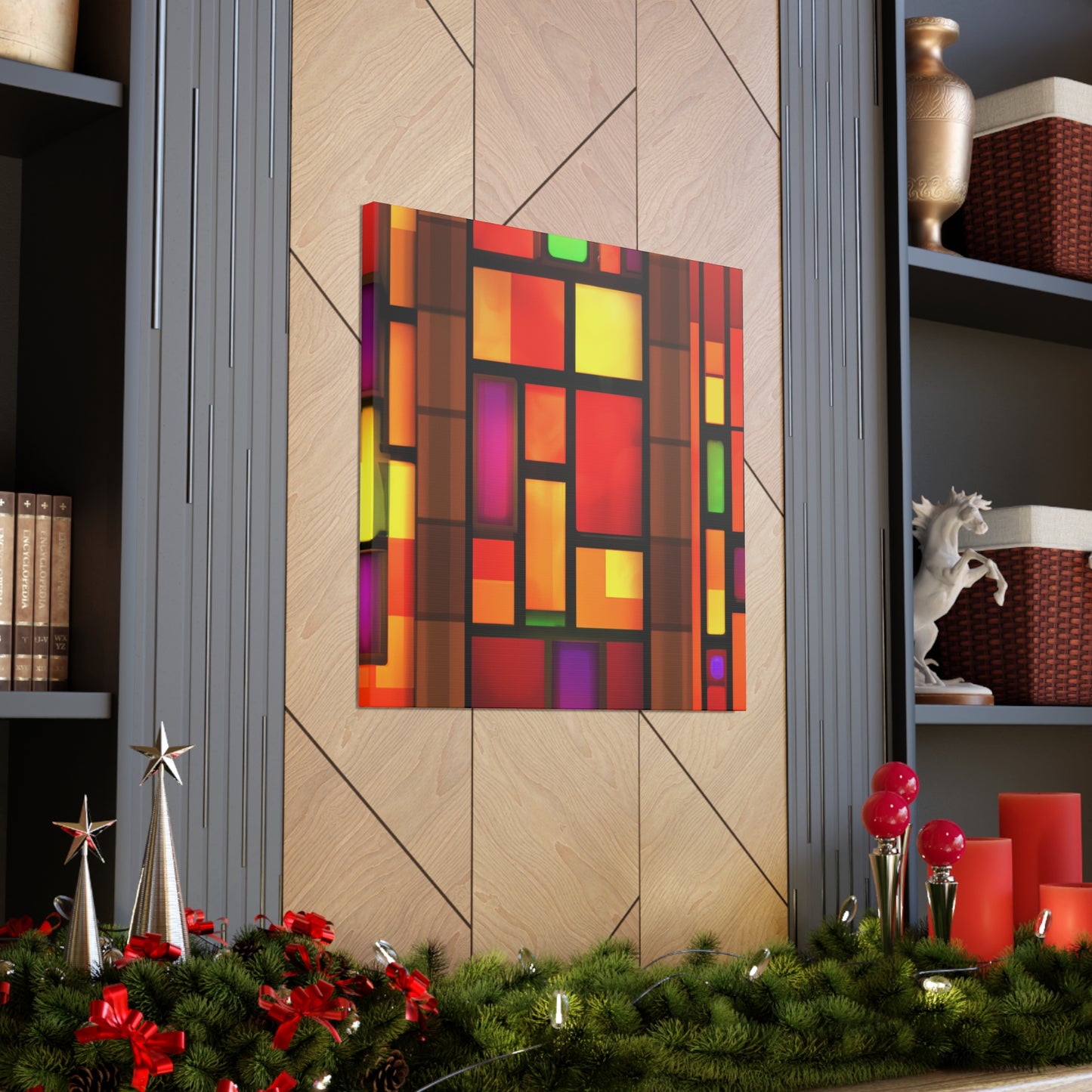 Happy Shimmer- Glass Canvas