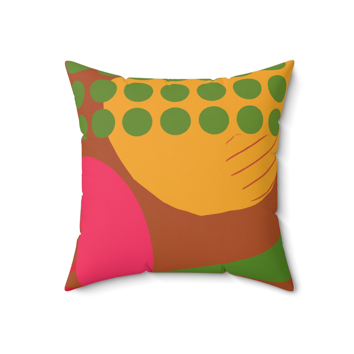 Spun Polyester Square Pillow