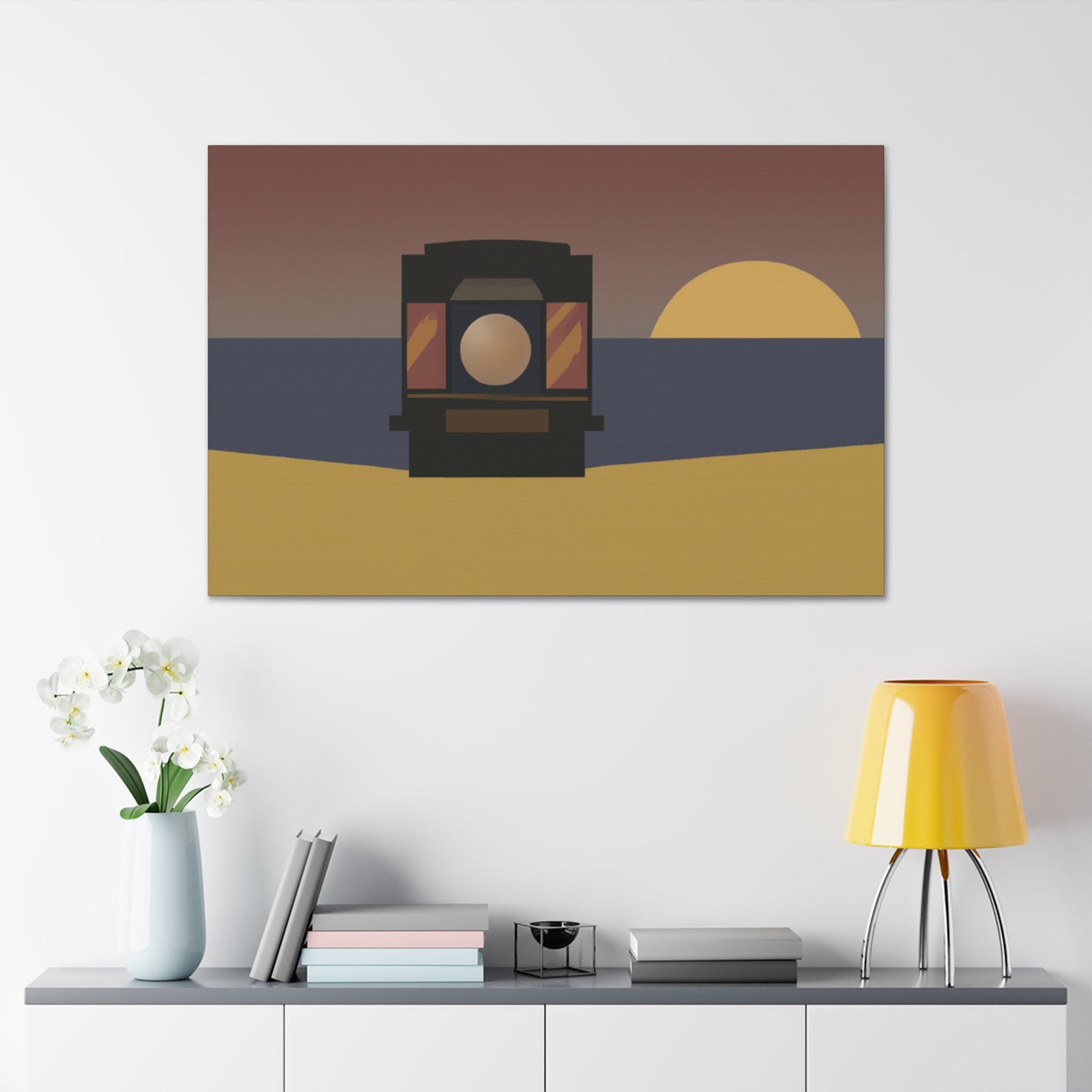 Bubbly Geometry - Midcentury - Canvas