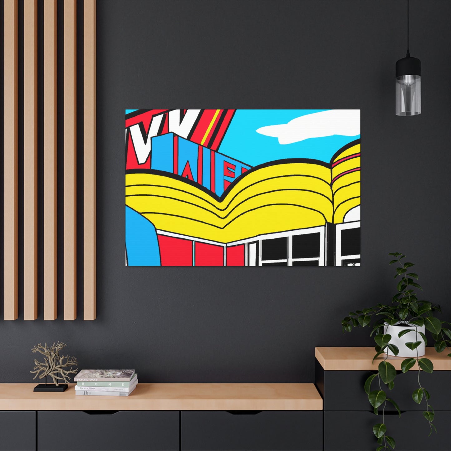 'Rockin' Red's Roller Rink' - Canvas - Pop Art