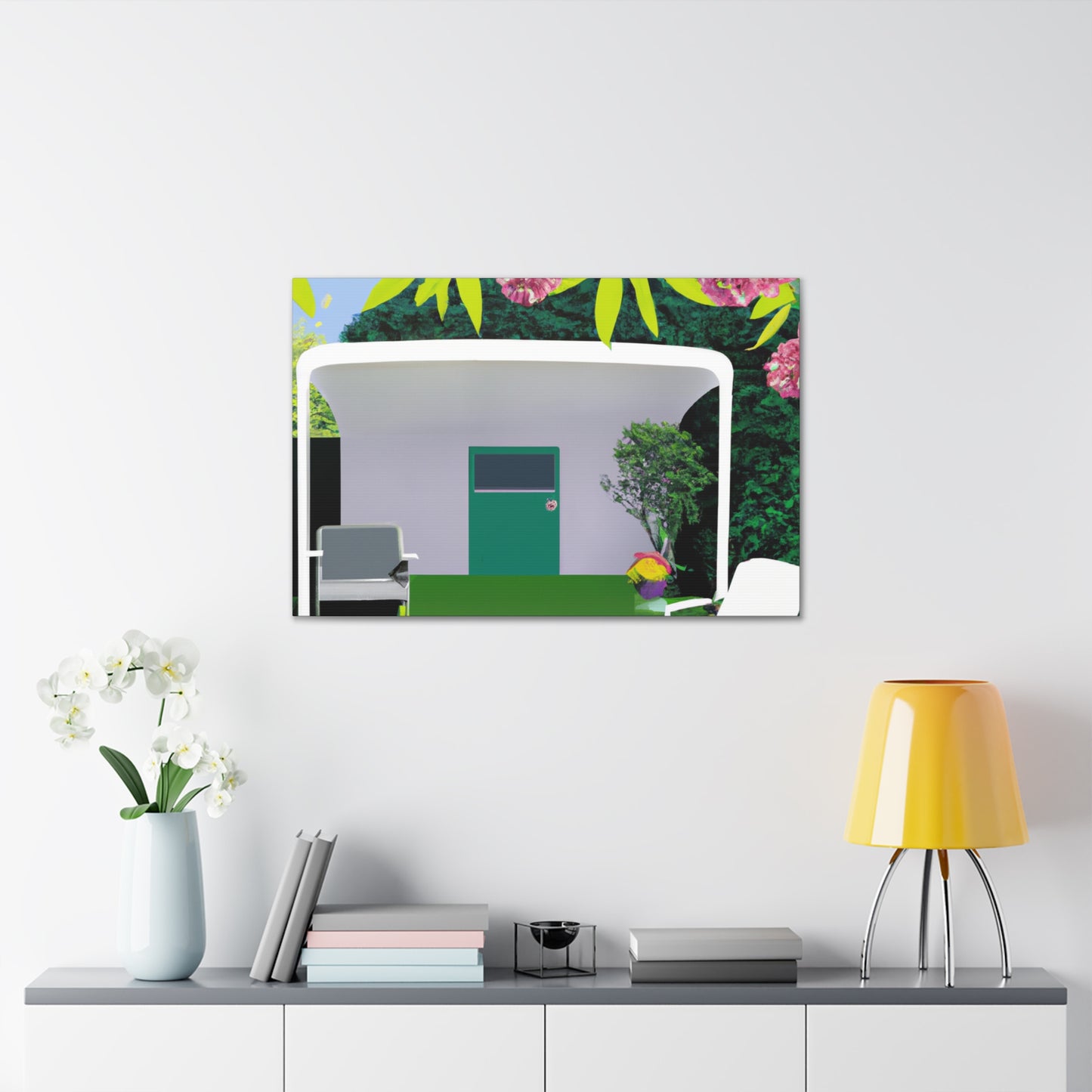 Vivid Vista - Midcentury - Canvas