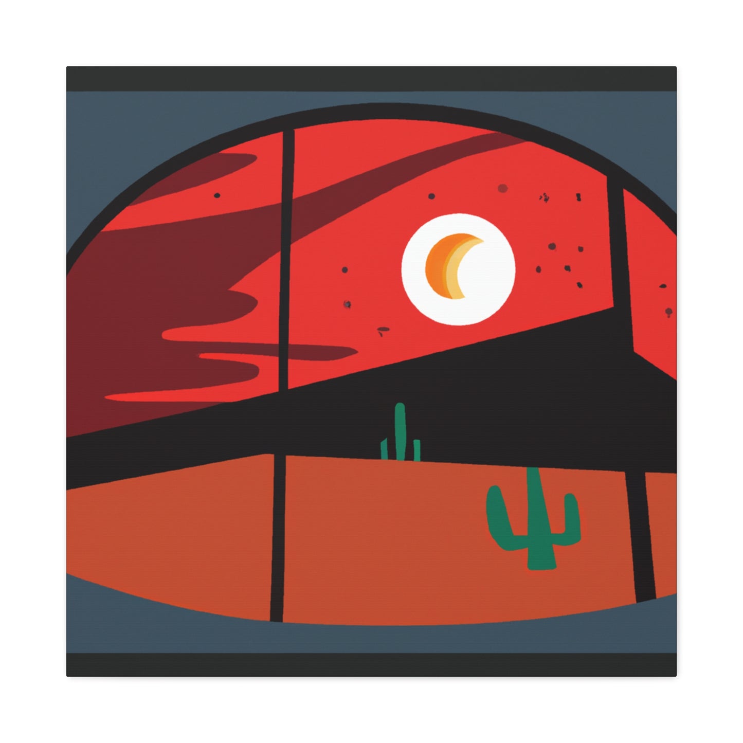 Aurora Bloom- Midcentury - Canvas