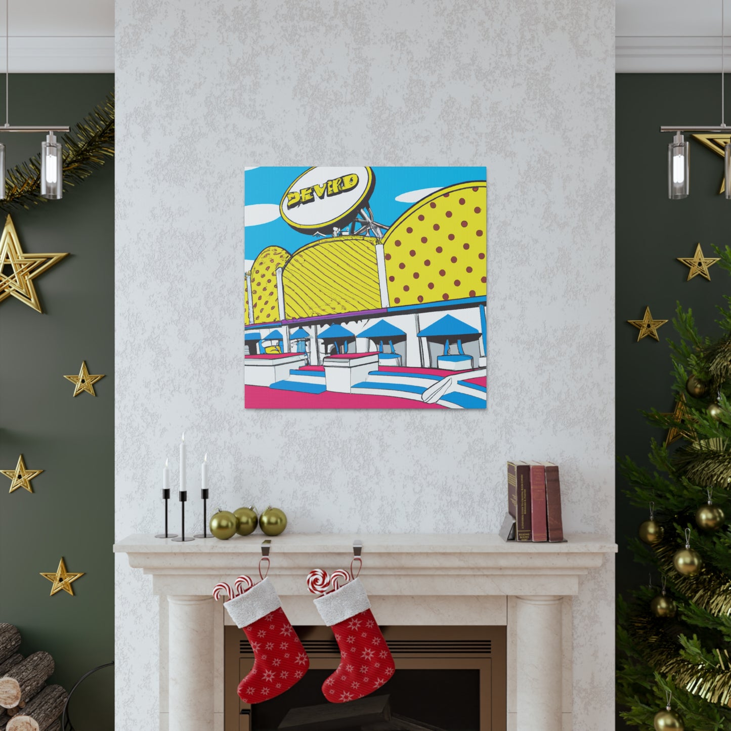 Boardwalk Pinball Palace - Canvas Pop Art