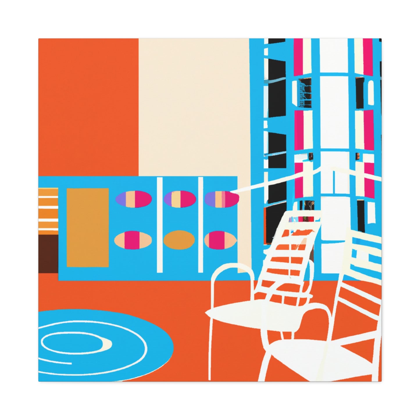 Zen Space - Midcentury - Canvas