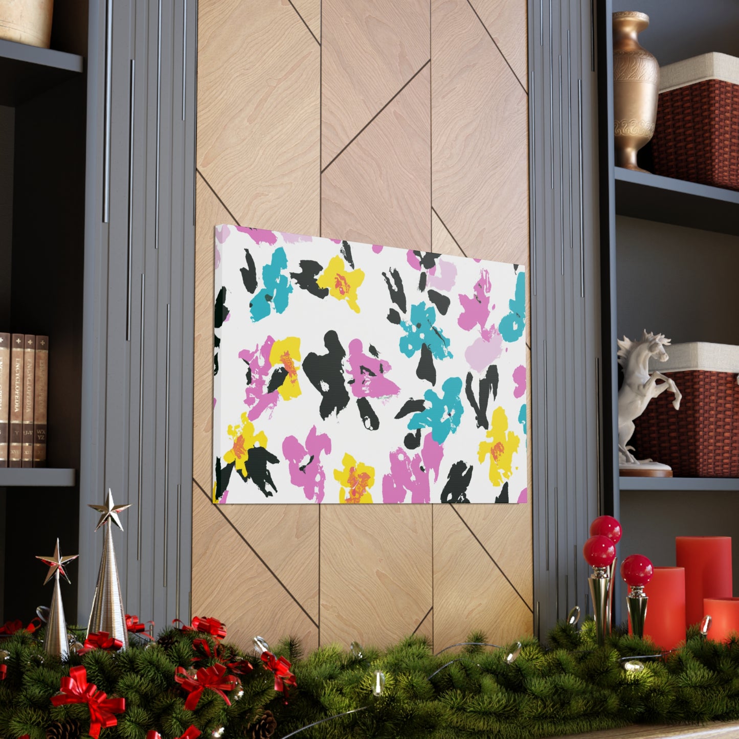 "Petal Push" - Floral Canvas