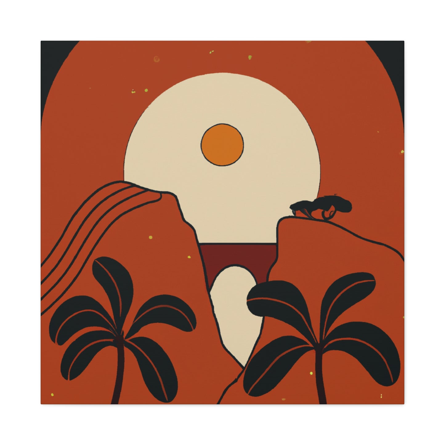 Timekeeper - Midcentury - Canvas