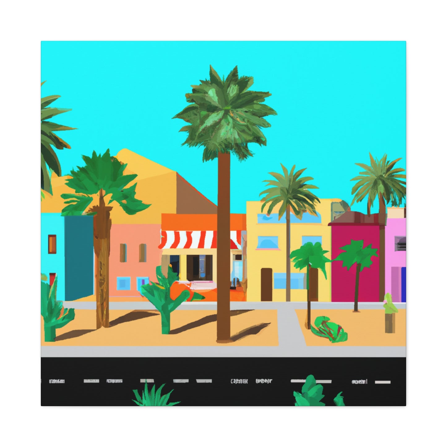 Desert Shadow - Architectural - Canvas