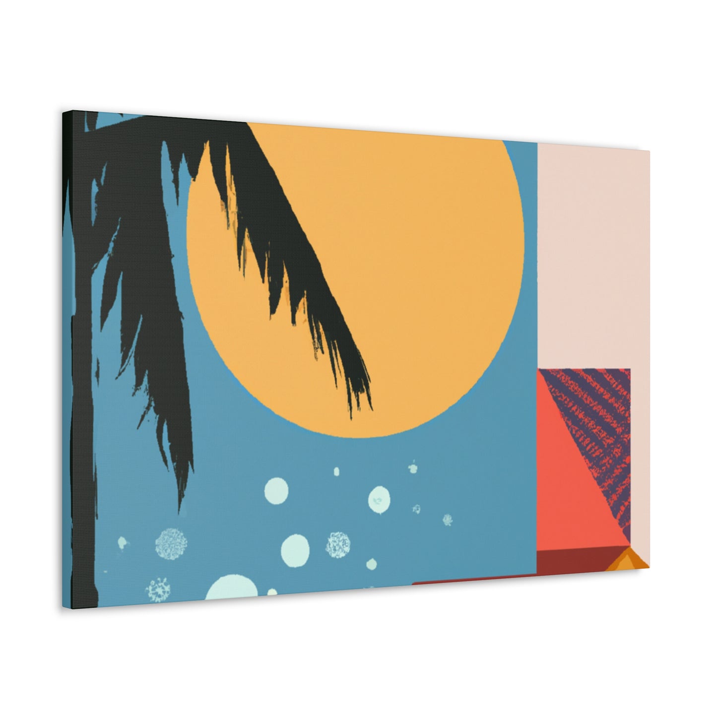 "Ascending Sunrays - Midcentury" - Canvas