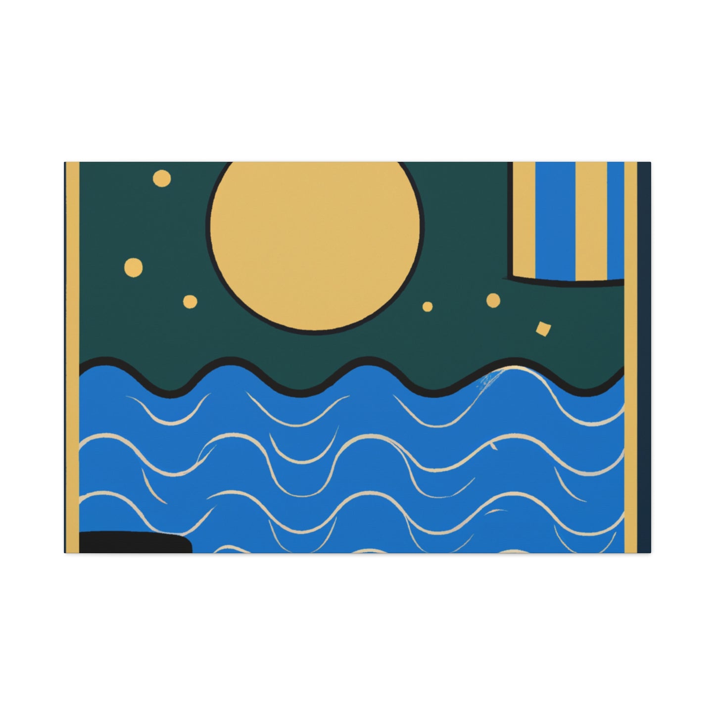 Agua - Midcentury Canvas