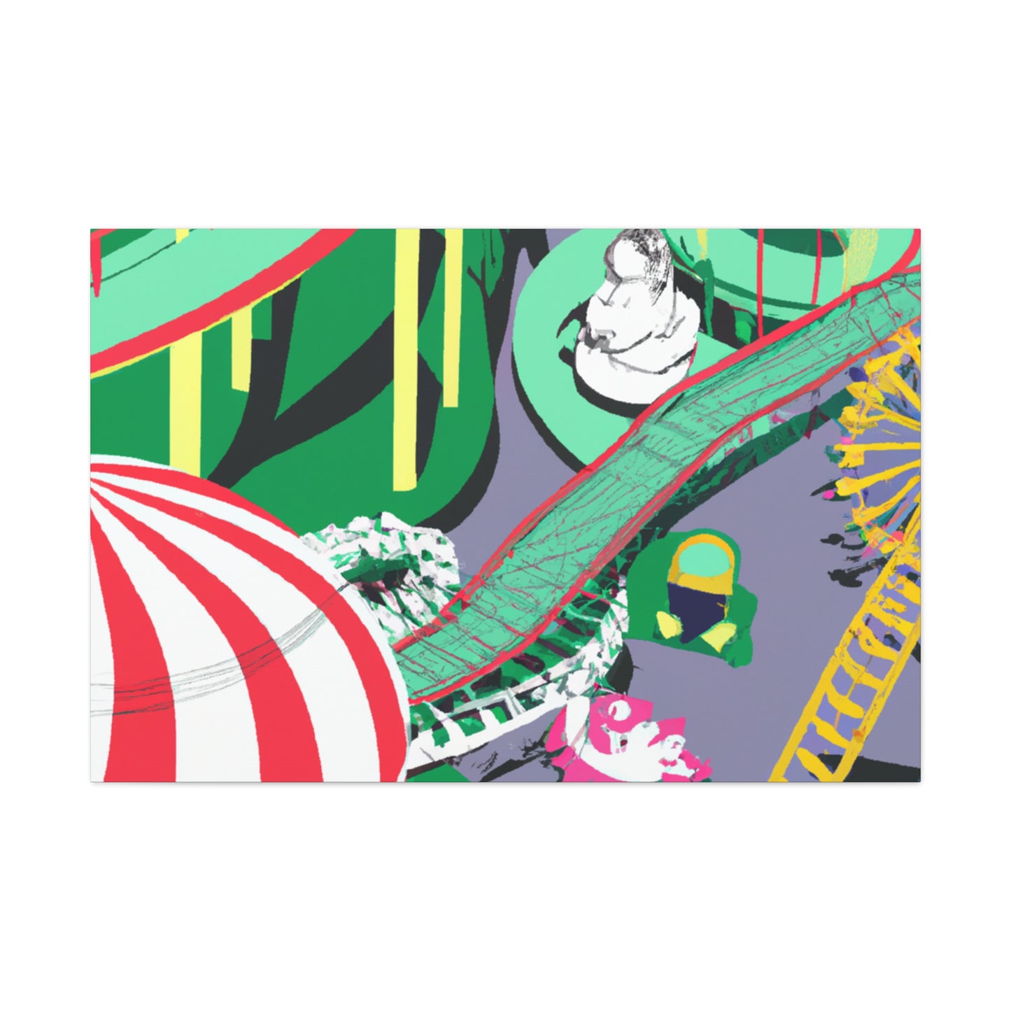 Rhino Rampage - Amusement - Canvas