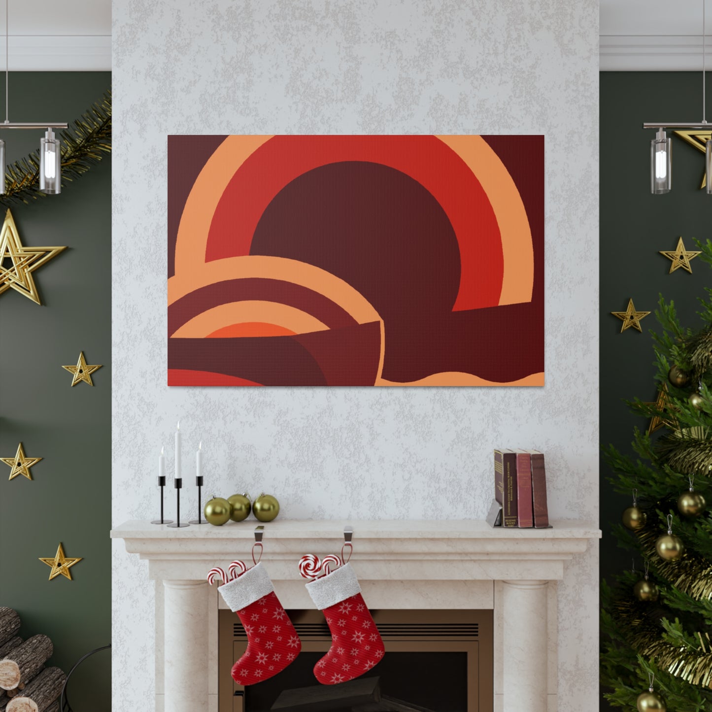 Circular Bliss - Midcentury Canvas