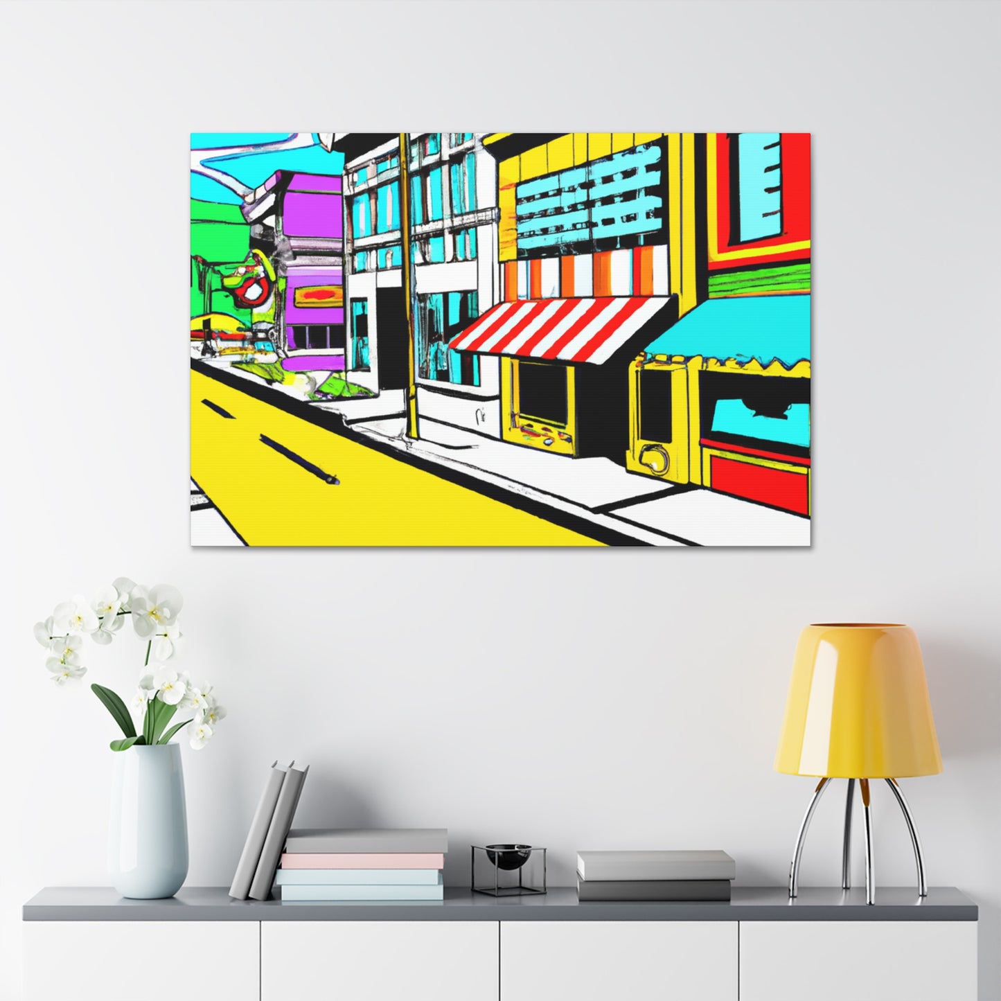 Sunnydale Row. - Architectural Canvas Pop Art