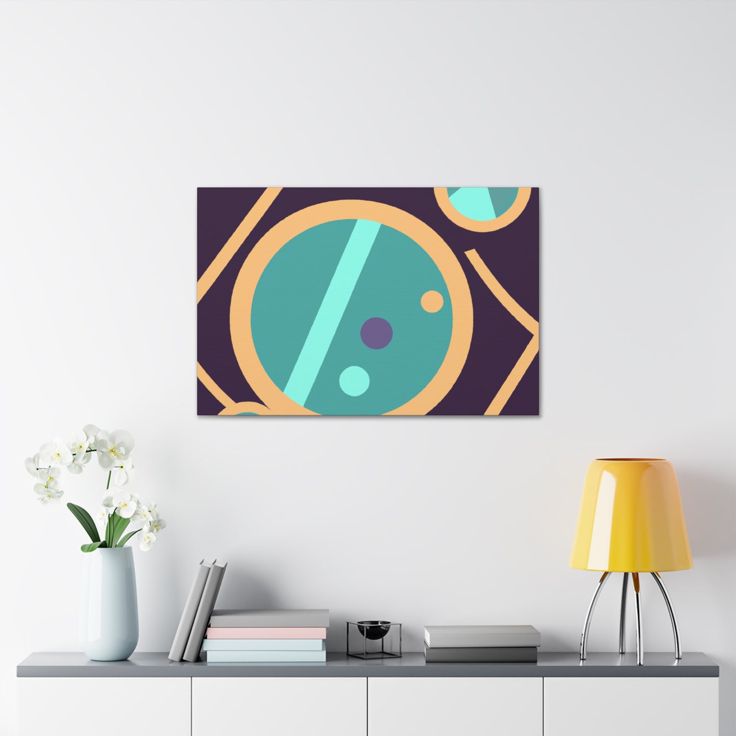 "Far Out Flowerpot- Midcentury" - Canvas