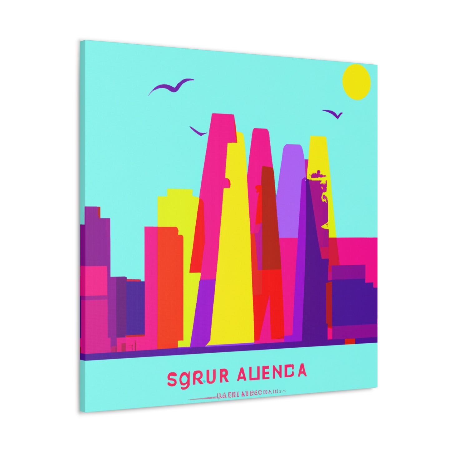 Santiango - South America - Canvas