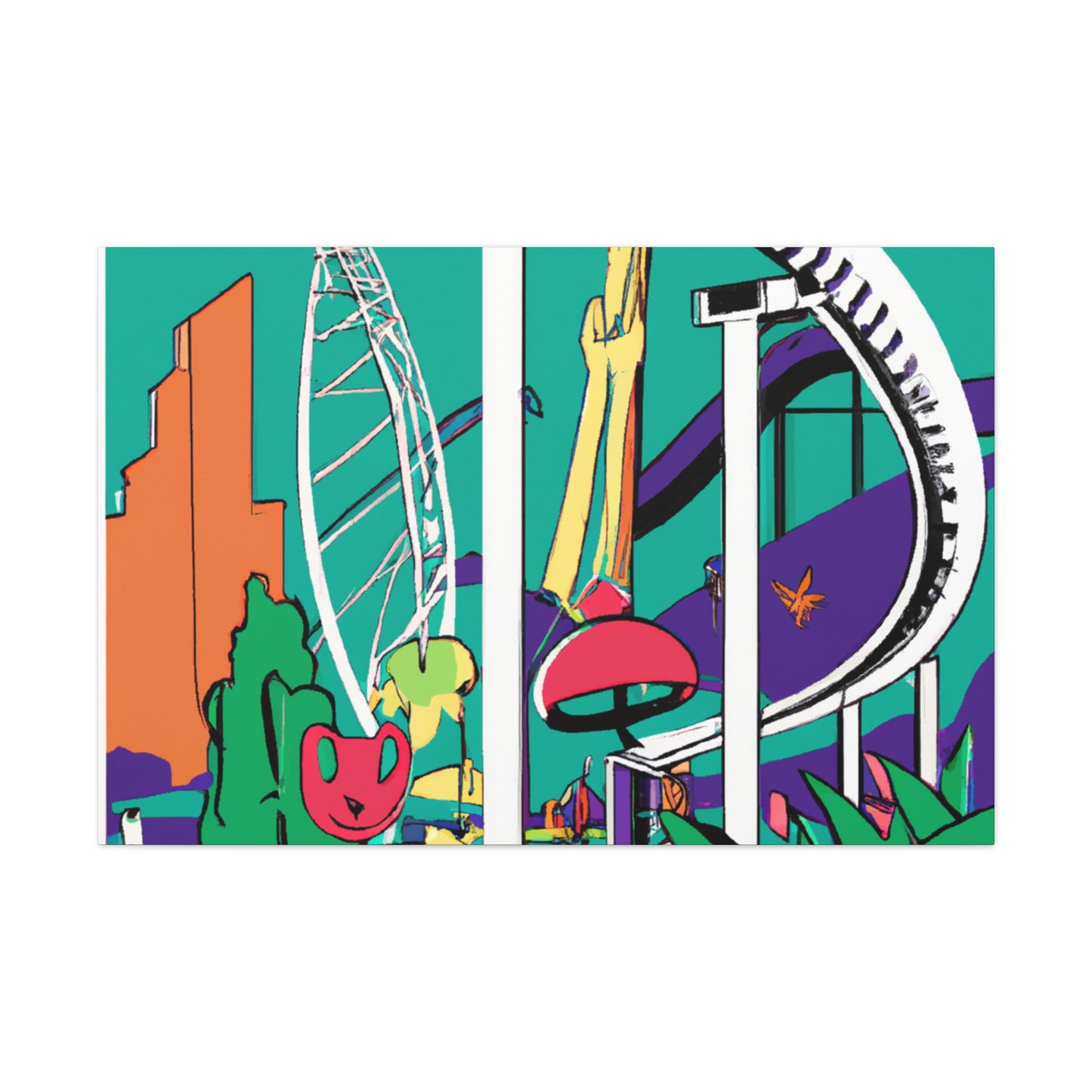 Carnival of Colors - Landscape - Amusement - Canvas