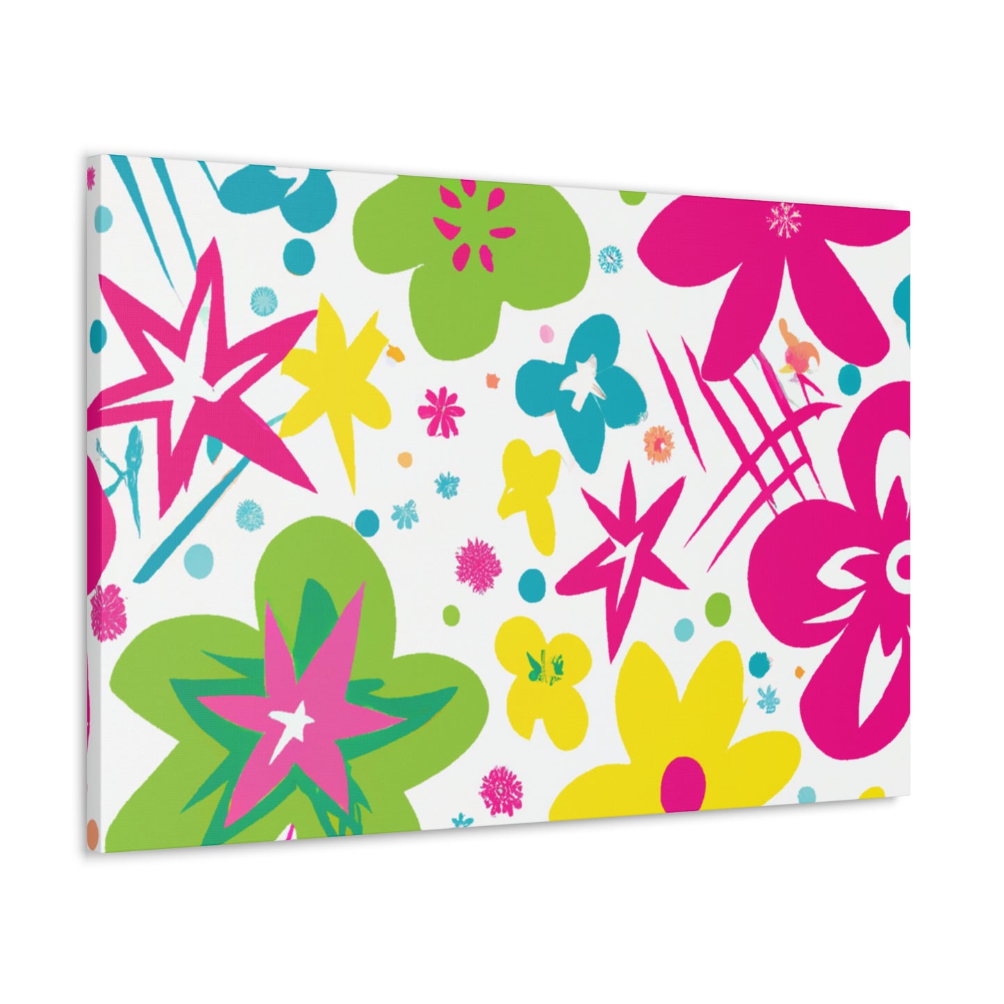 Flower Power Playtime: - Floral Canvas