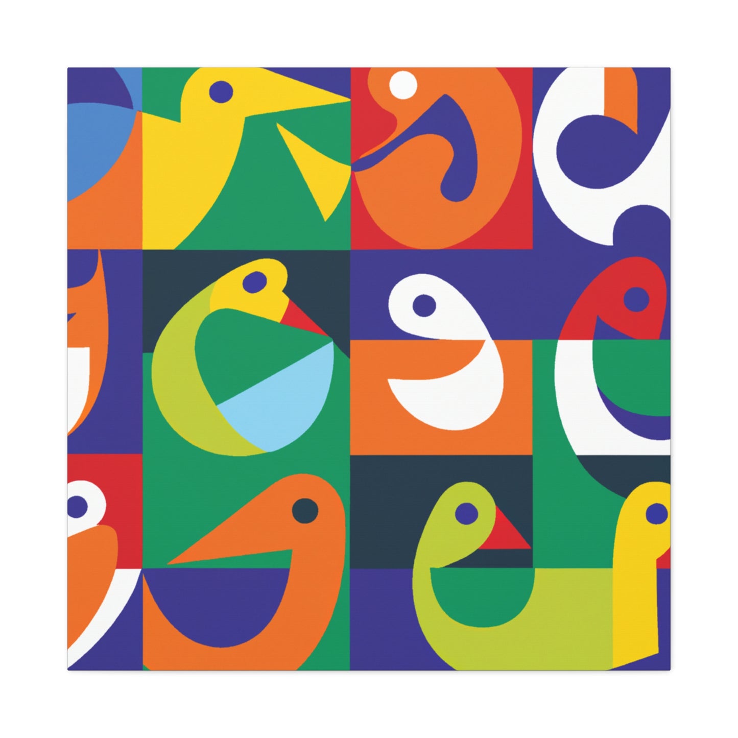 Vibrant Oases - Midcentury - Canvas