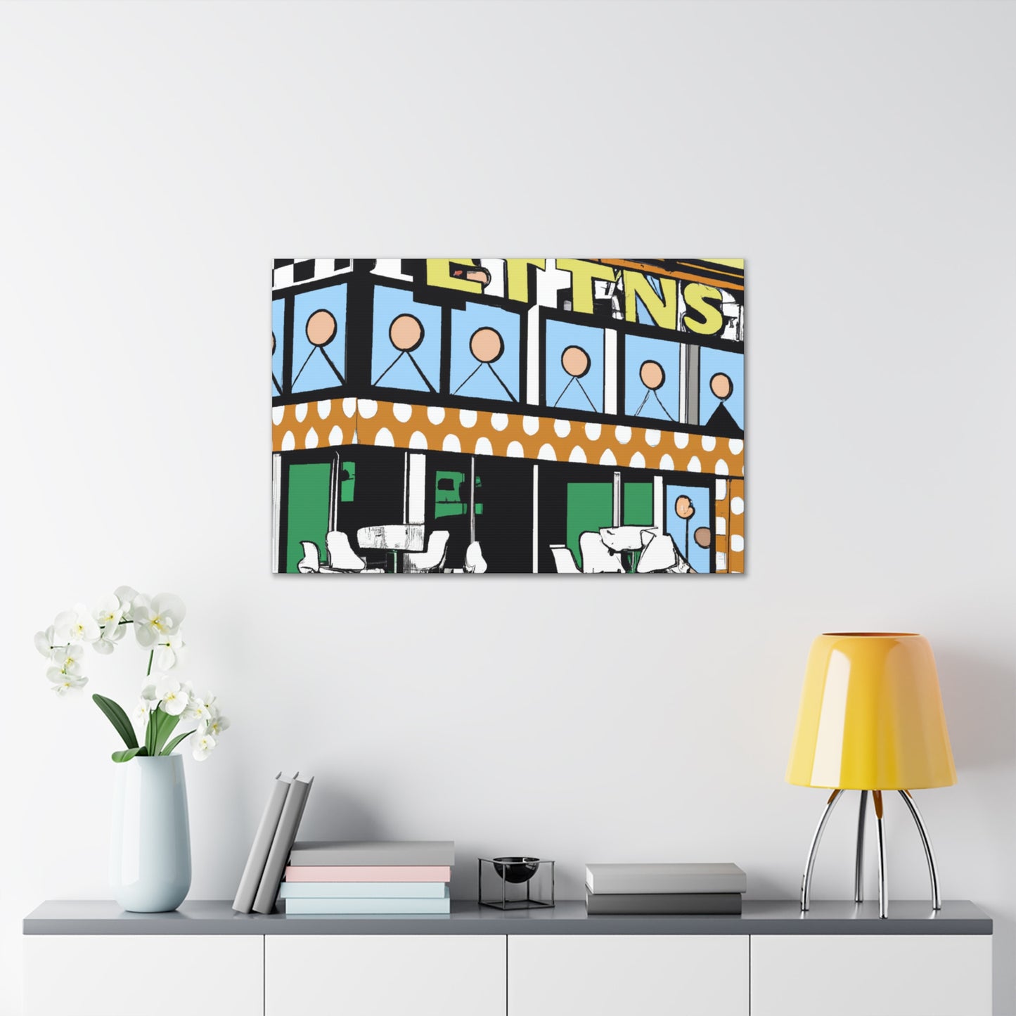 "The Rockin' 50s Drive-In" - Canvas - Pop Art