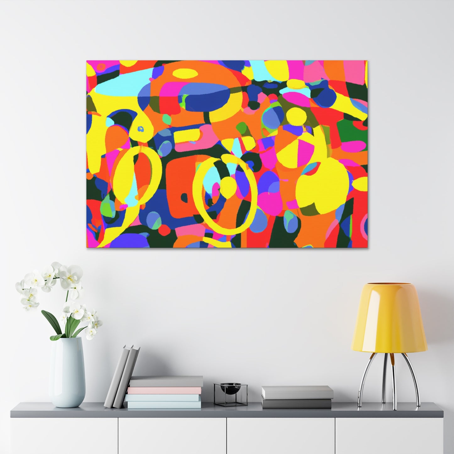 Aqua-Glow - Abstract - Canvas
