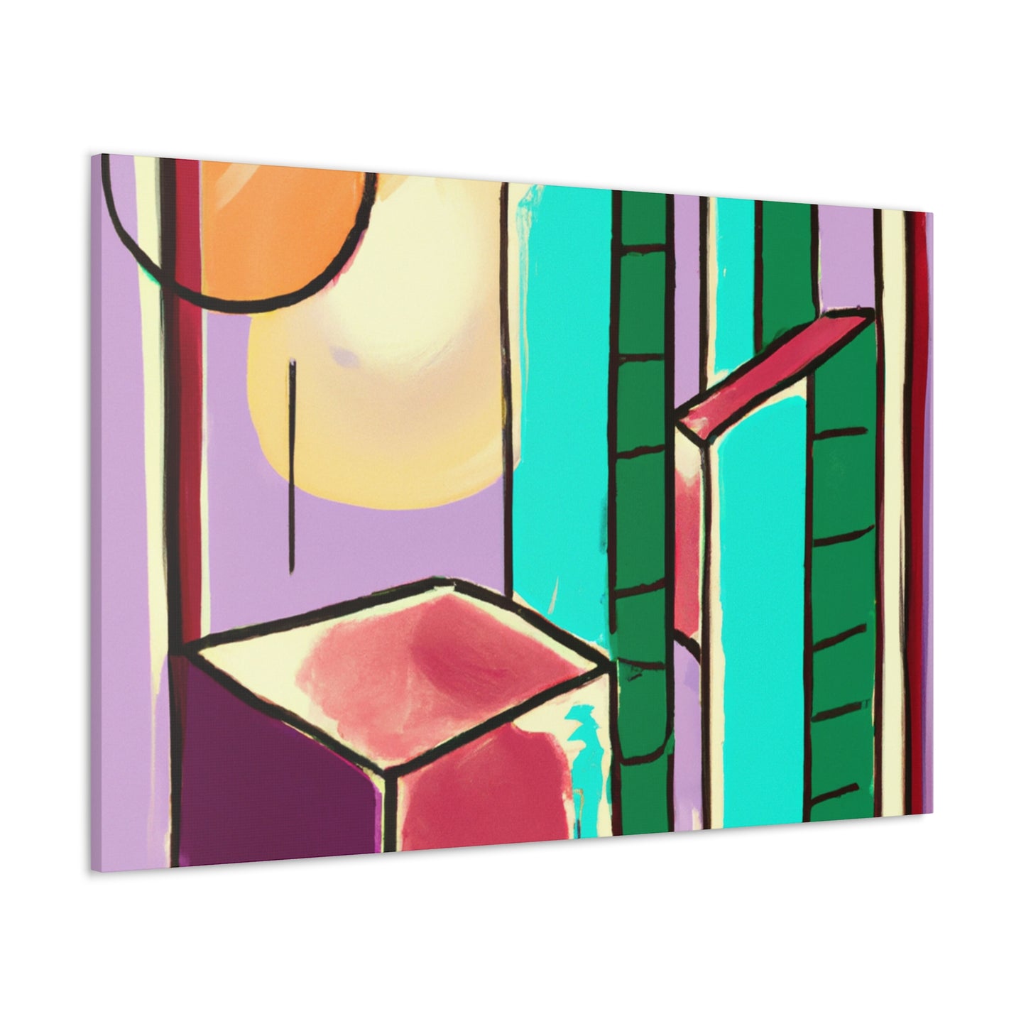 Starbursts in the Night- Midcentury - Canvas