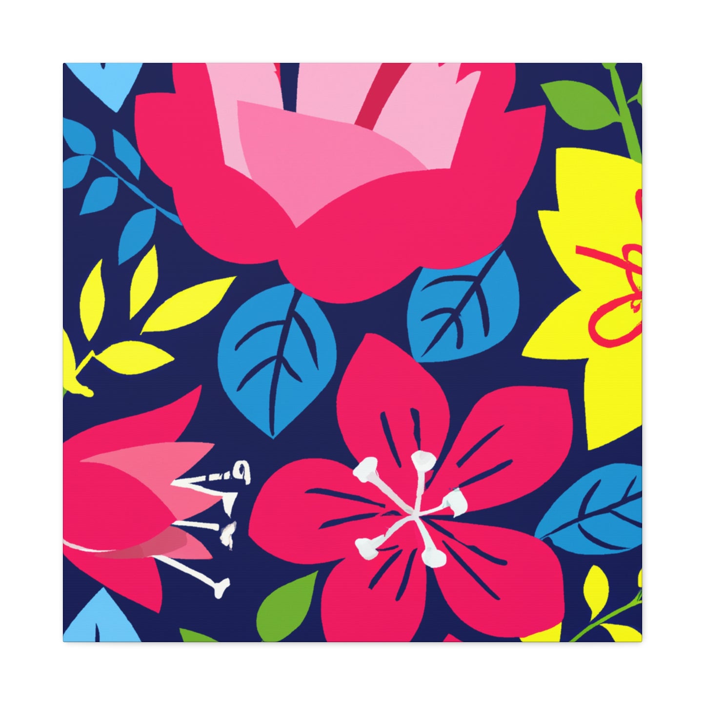 Blossomran - Floral - Canvas