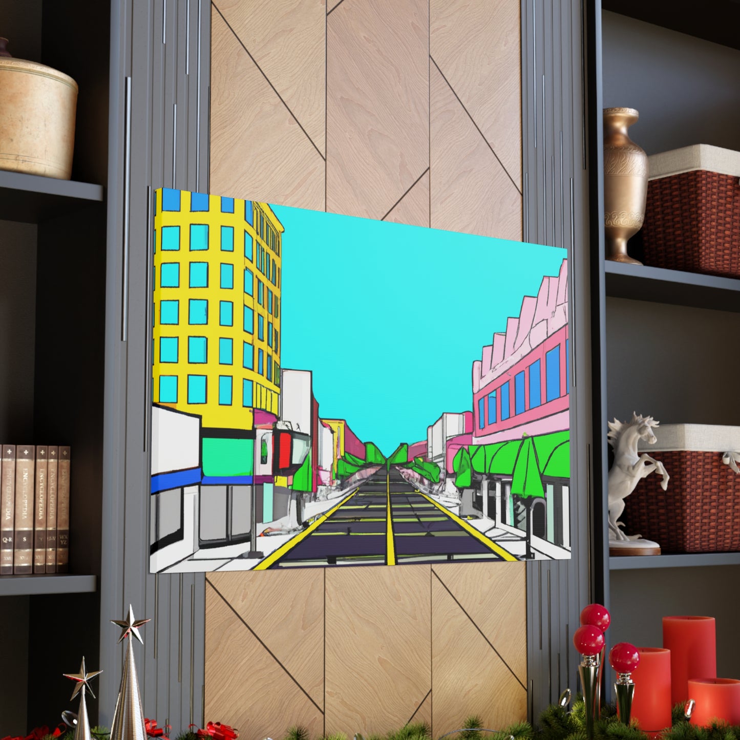 LaLa Way - Architectural Canvas Pop Art