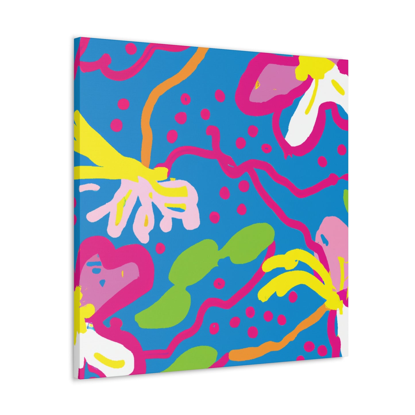 Flower Fling - Retro Design Floral Canvas