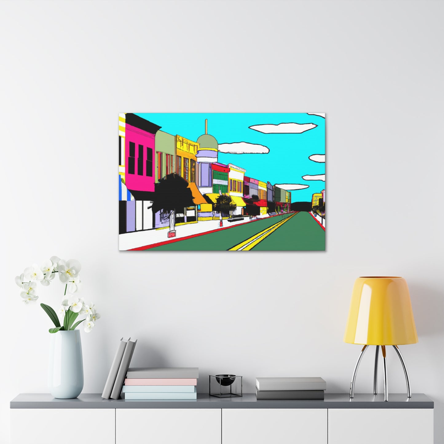 Dome Records Street - Architectural Canvas Pop Art