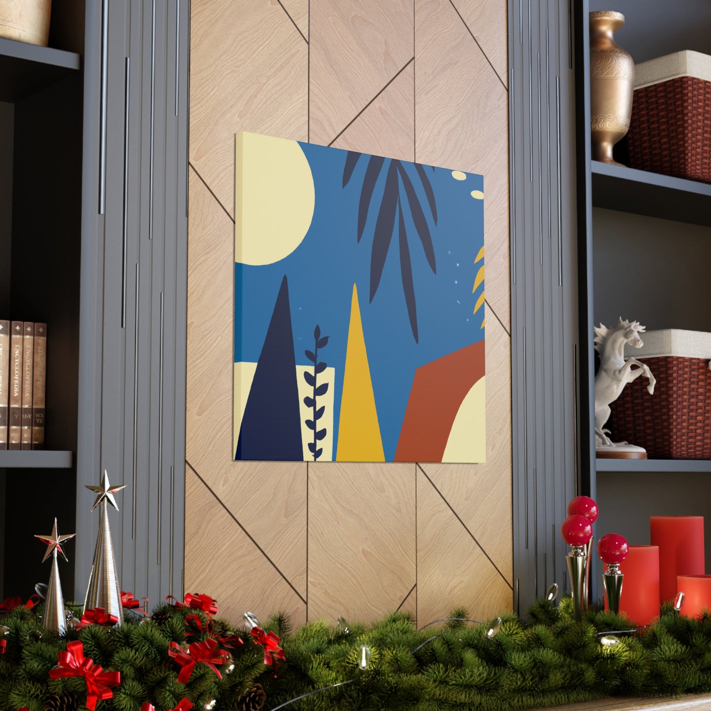 Blue Sky - Midcentury Canvas