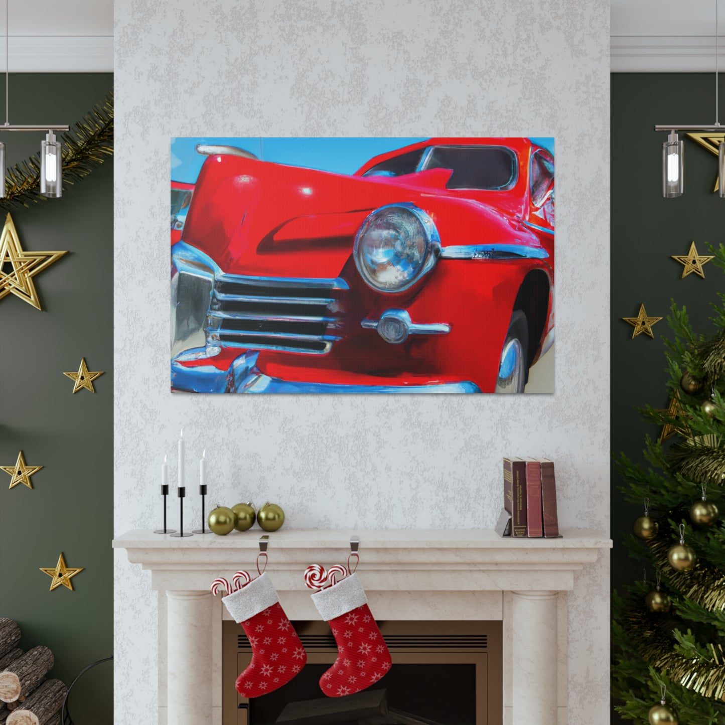 "Red Devil" - Automobile Canvas
