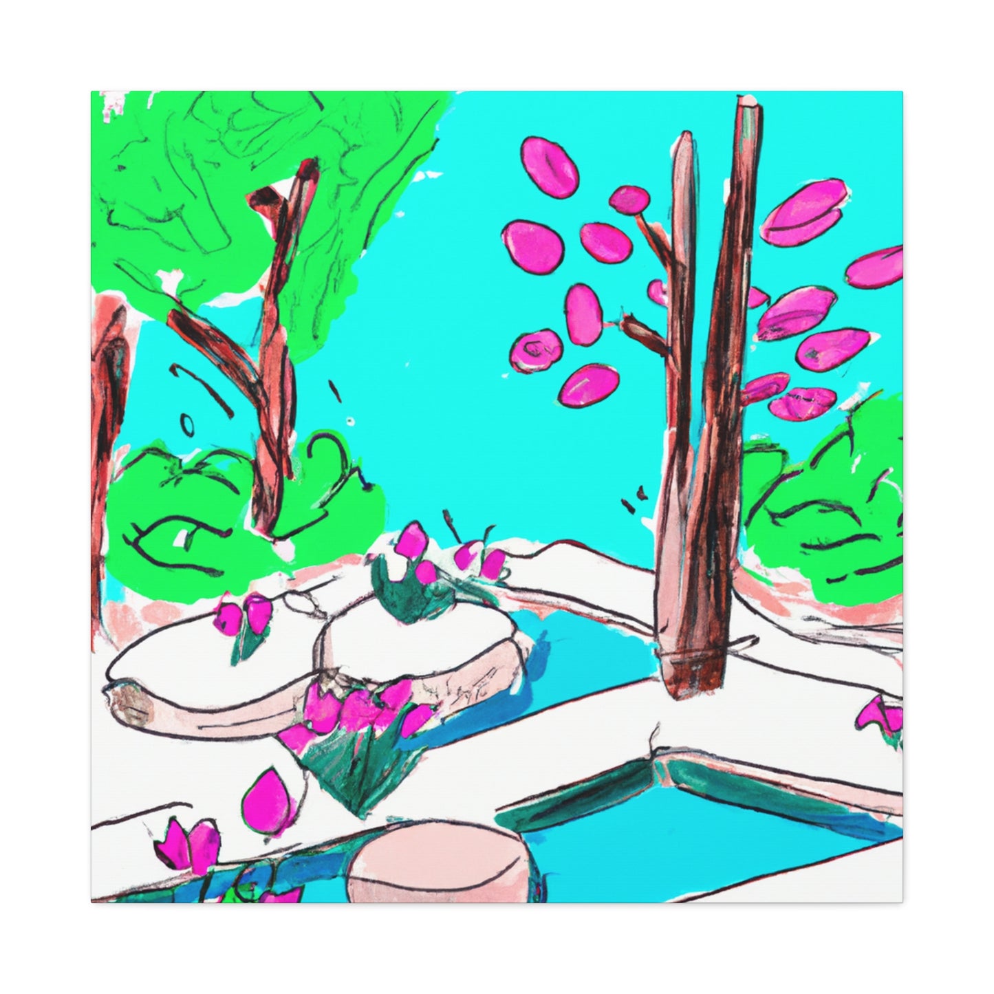 Bountiful Blooms Landscape - Canvas