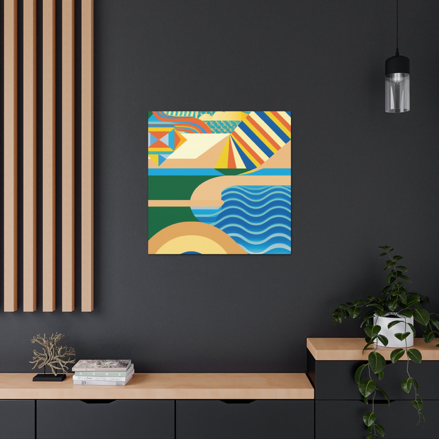 Waterpark - Midcentury Canvas