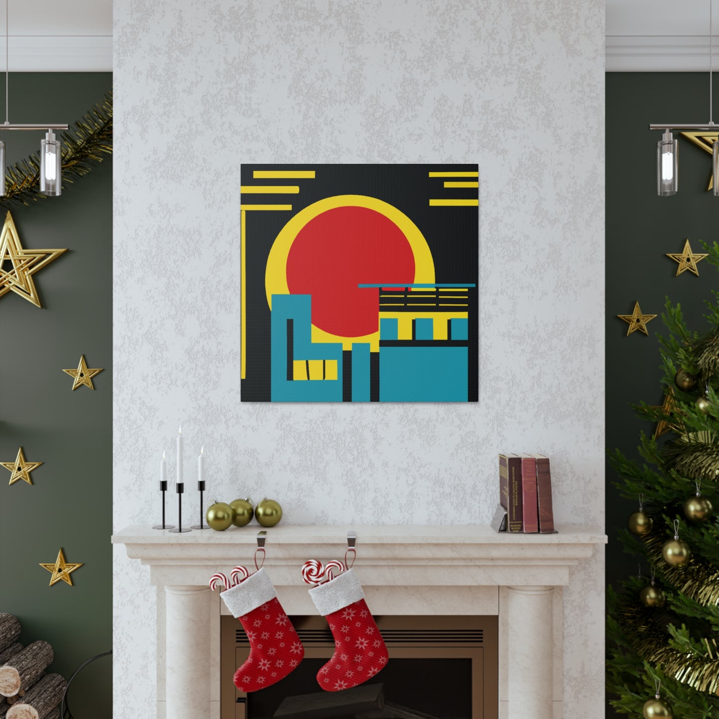 Fireywaddle. - Midcentury Canvas