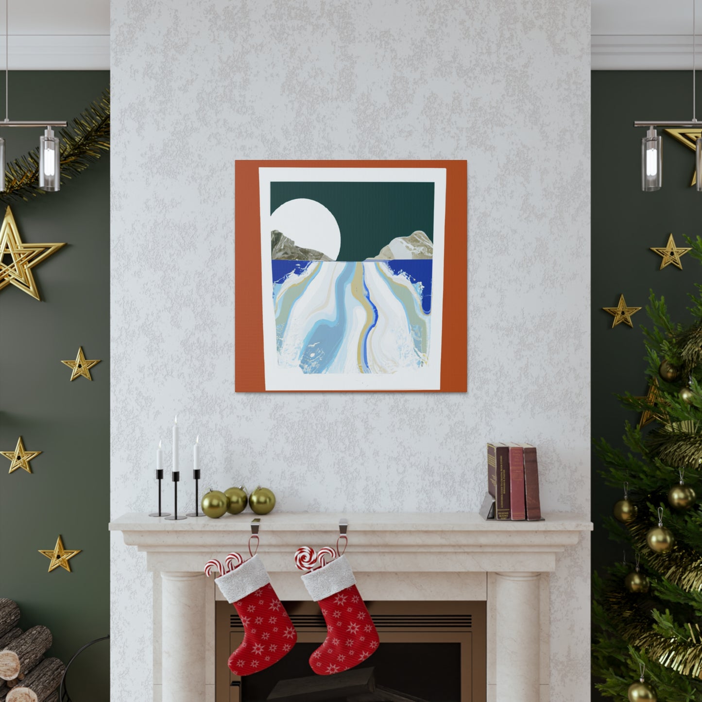 Icy Slope - Midcentury Canvas