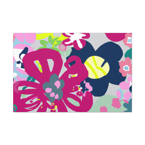 "Petals of Passage" - Floral Canvas