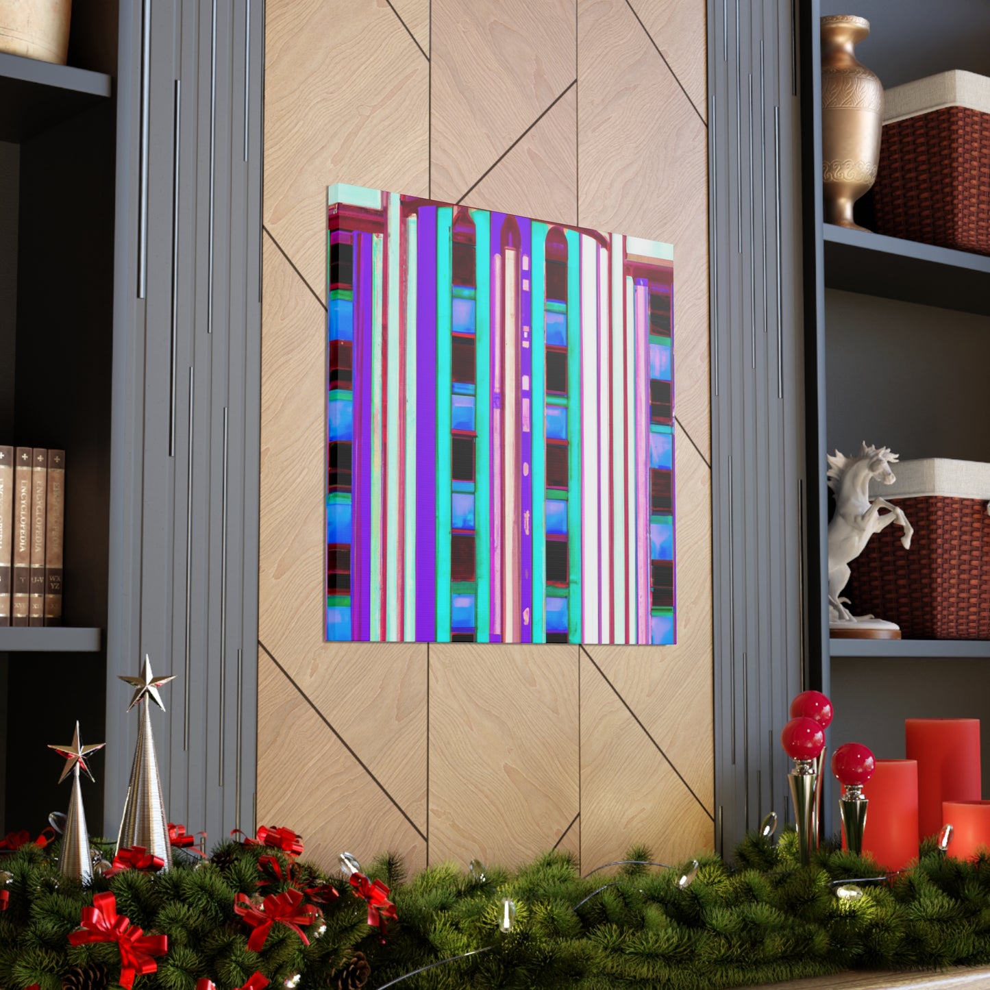 Luminous Metropolis - Architectural Canvas