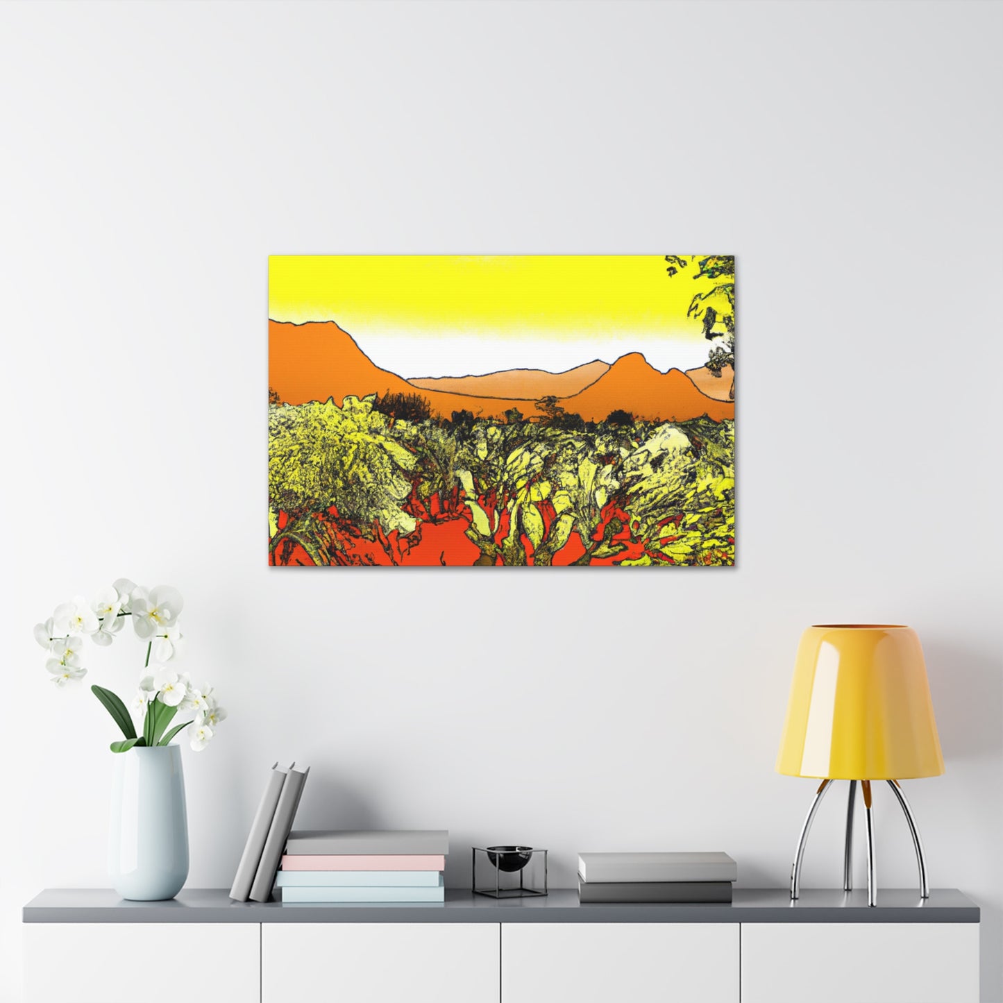 Cactuston - Landscape - Canvas