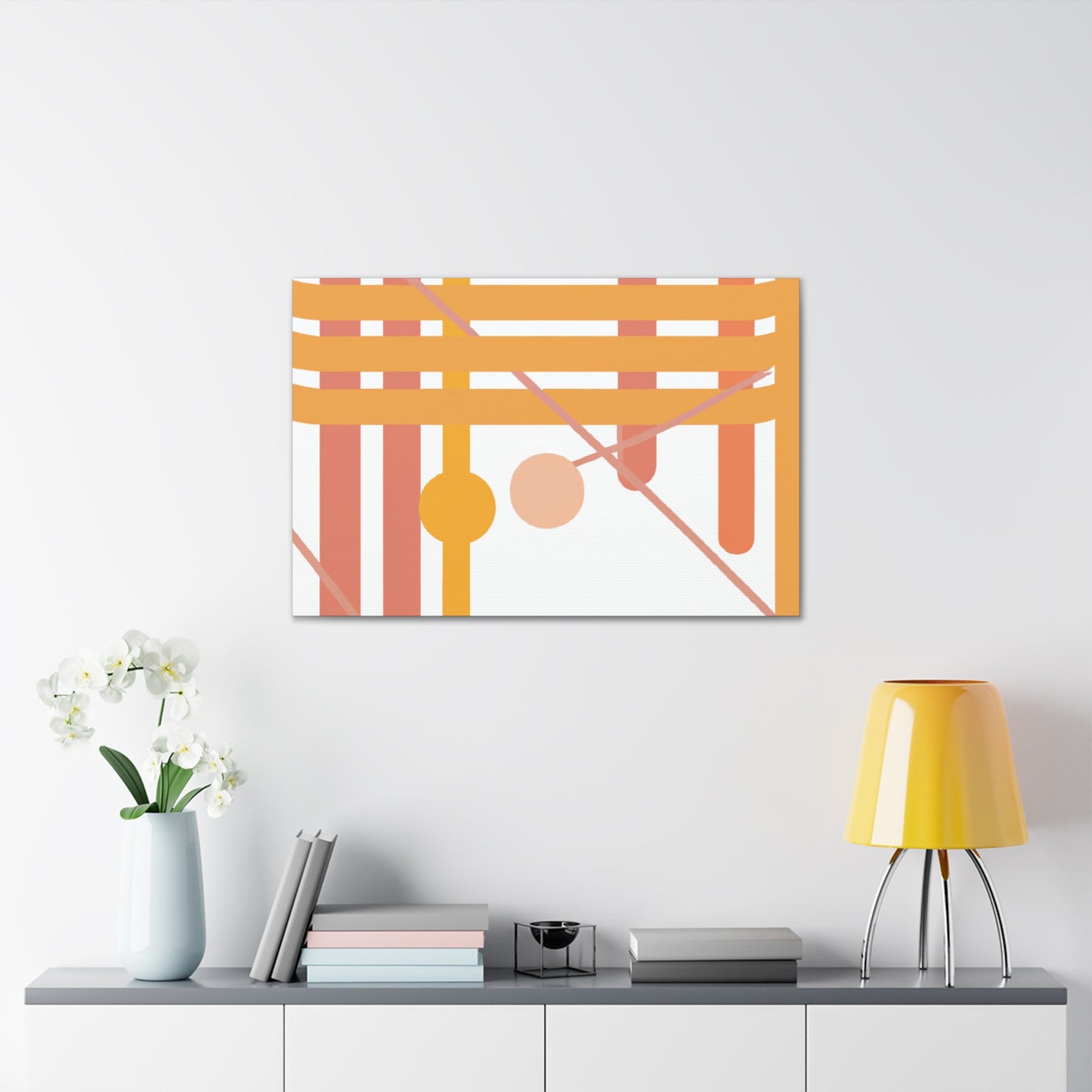 Lagoon Paradise - Midcentury - Canvas