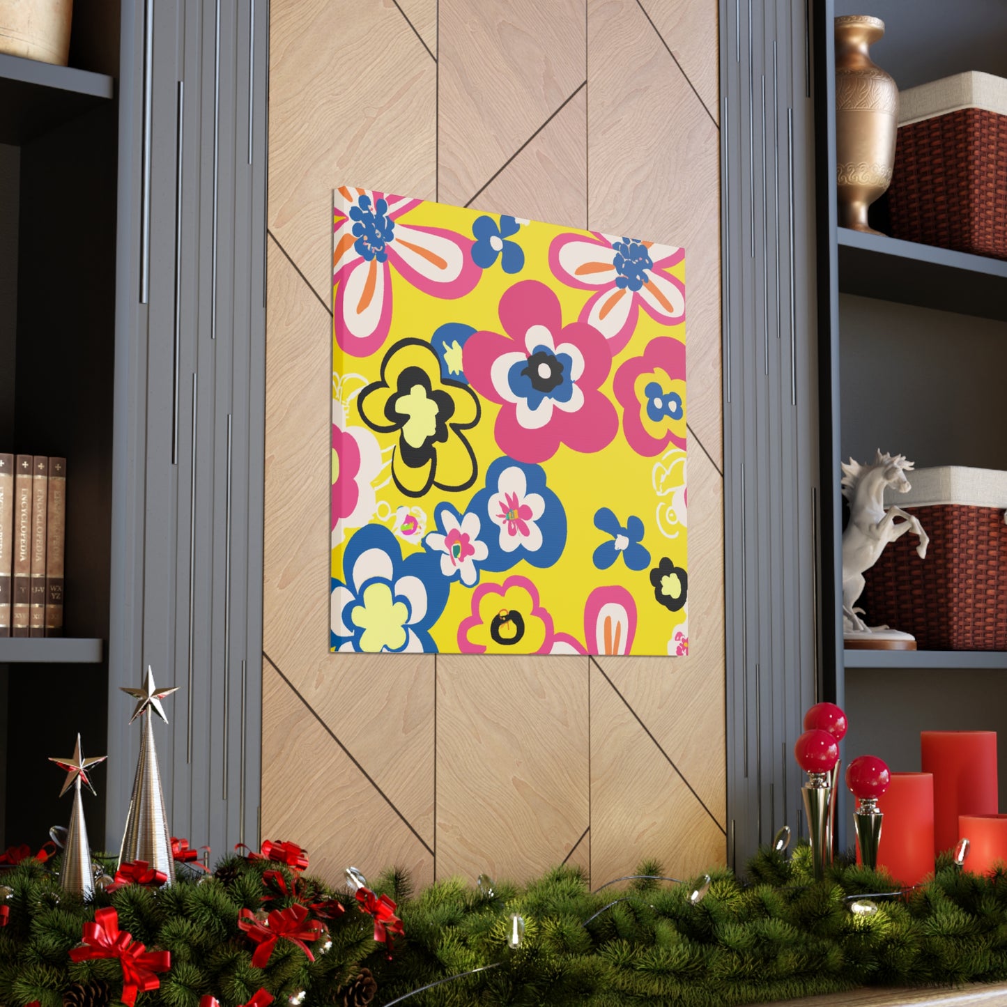Flower Jamming - Floral Canvas