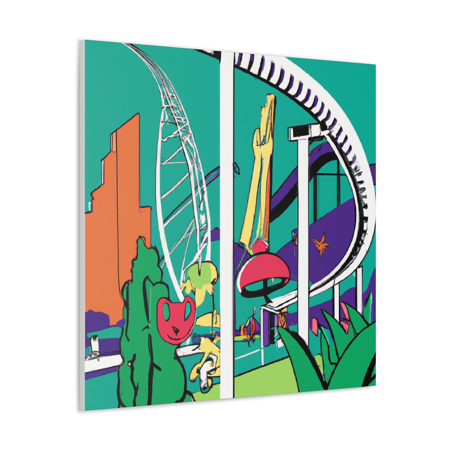 Carnival of Colors - Landscape - Amusement - Canvas