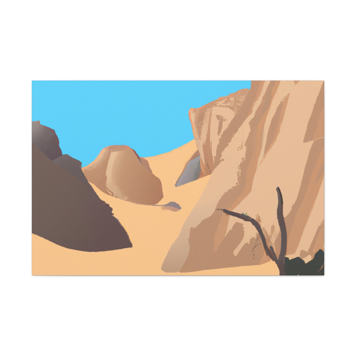 Sandy Oasis - Landscape - Canvas