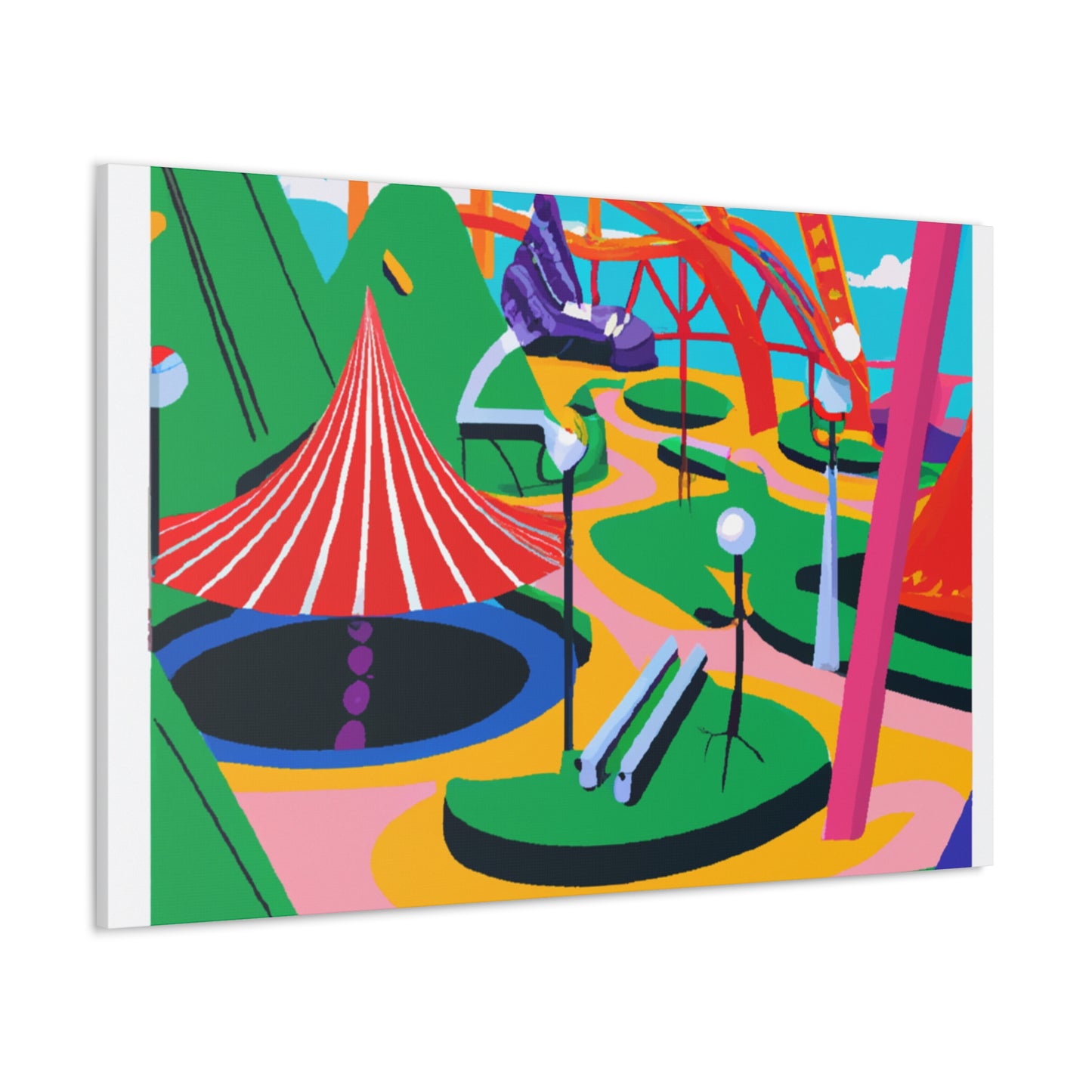 Bloomscape Park - Landscape - Amusement Canvas