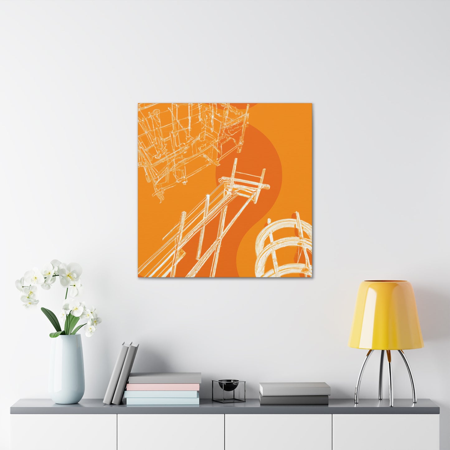 Orange Deck - Canvas - Architectural