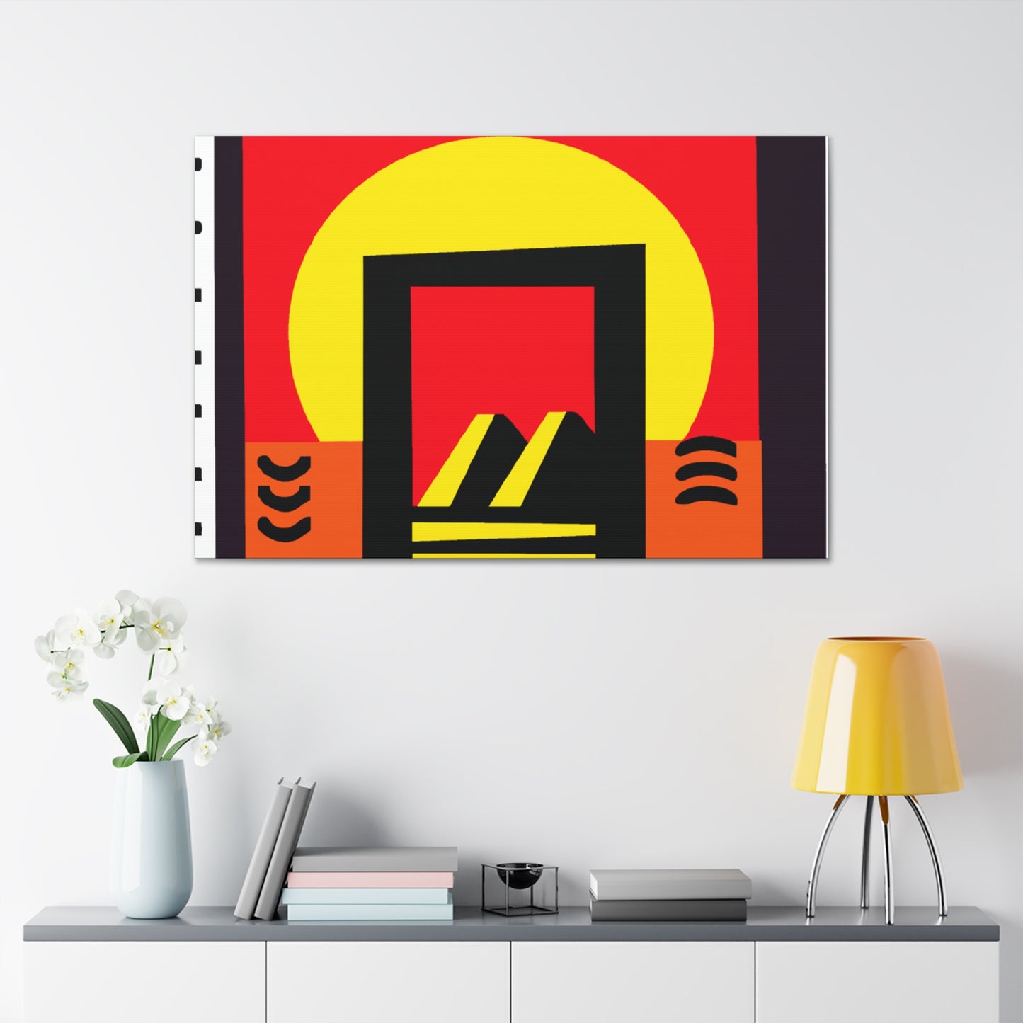 Aztec Sun - Midcentury Canvas